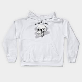 Chill Out Skull Kids Hoodie